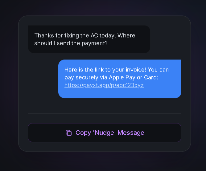 Text-to-Invoice Mockup Illustration