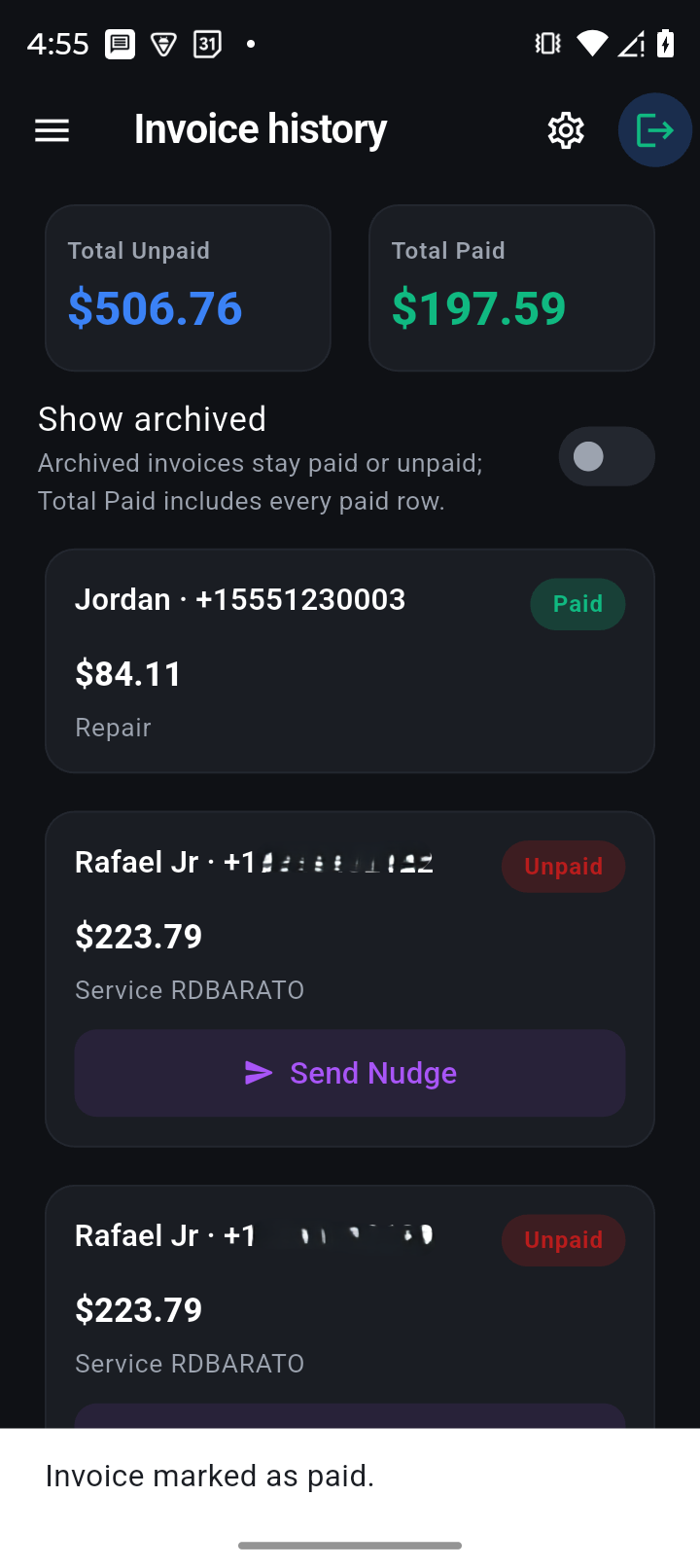 PayXT App Screen 10